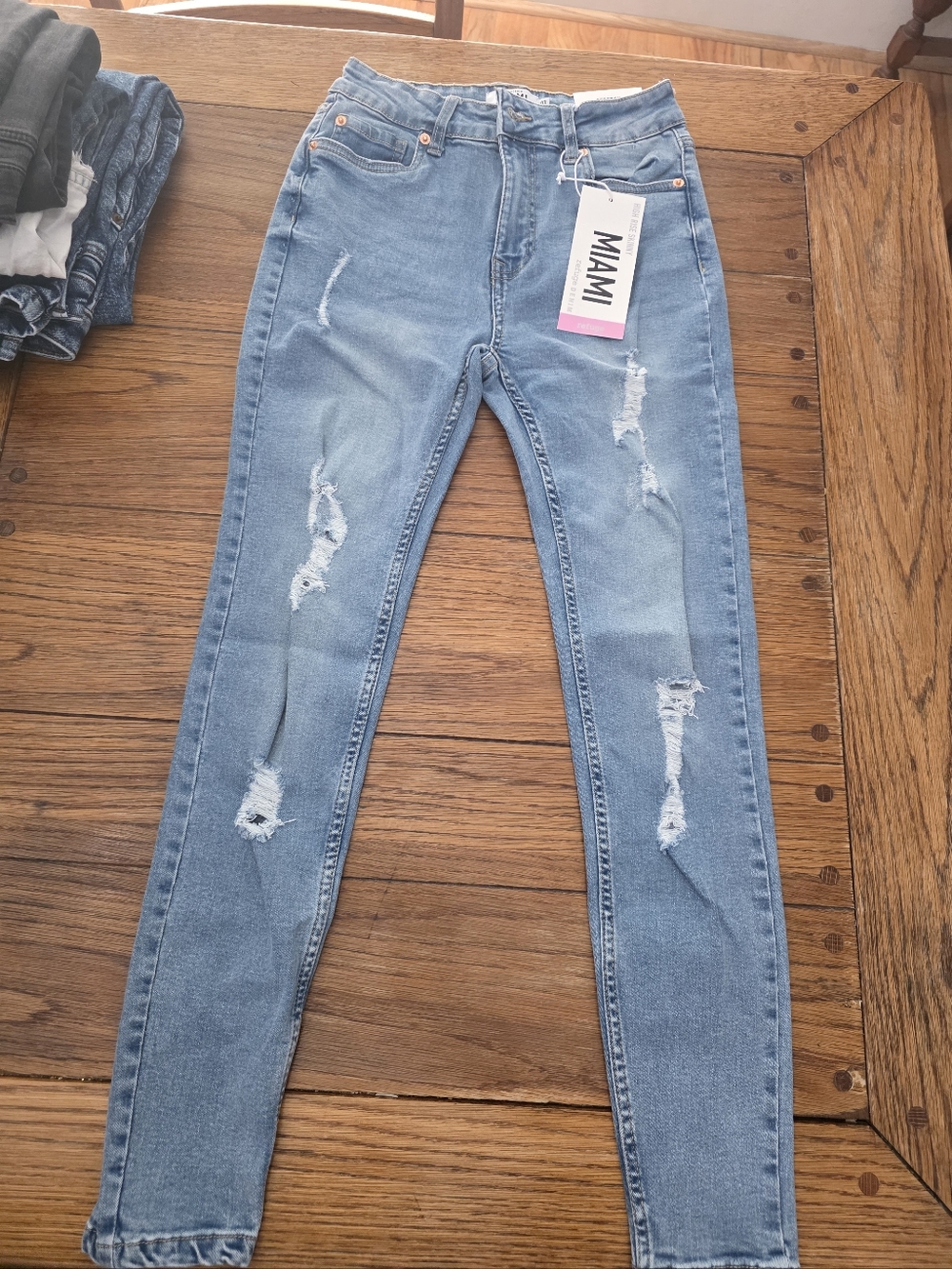 Mavi Skinny Jeans Distressed in Blue Size 3